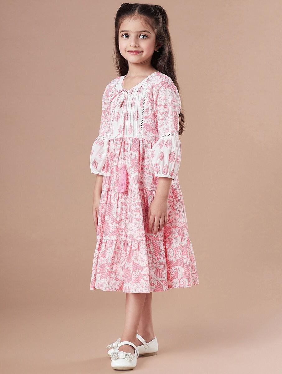 kids block print dresses