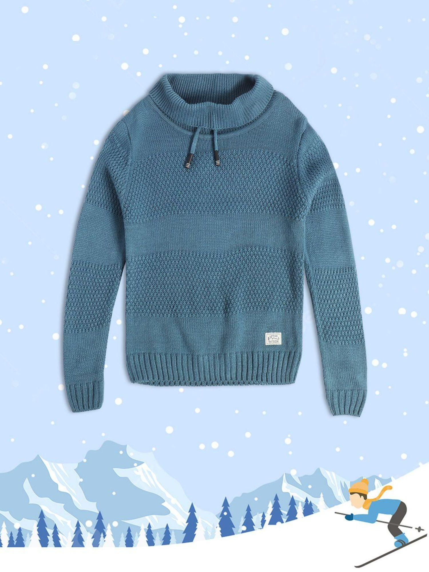 kids boys blue sweater