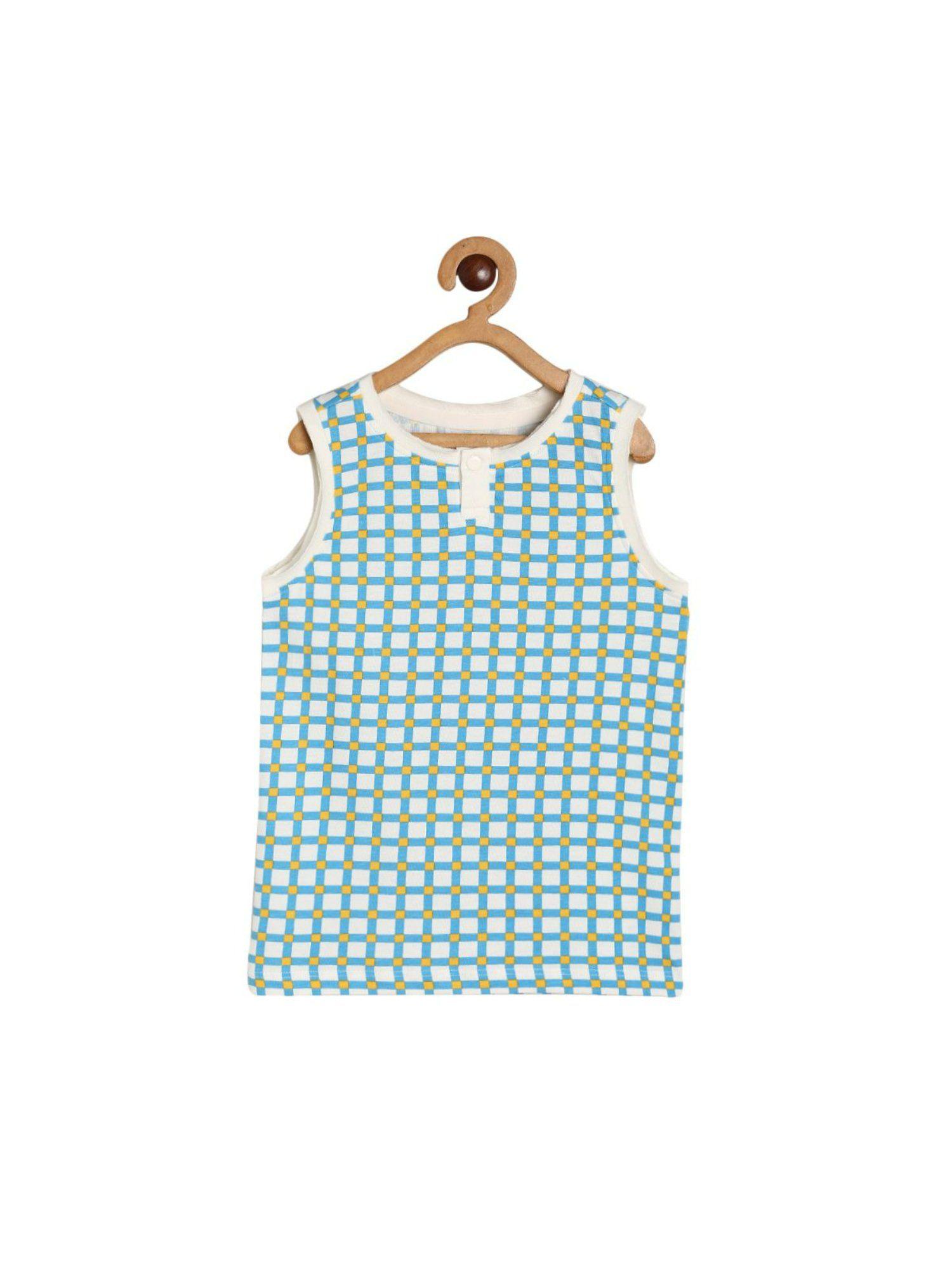 kids boys blue top