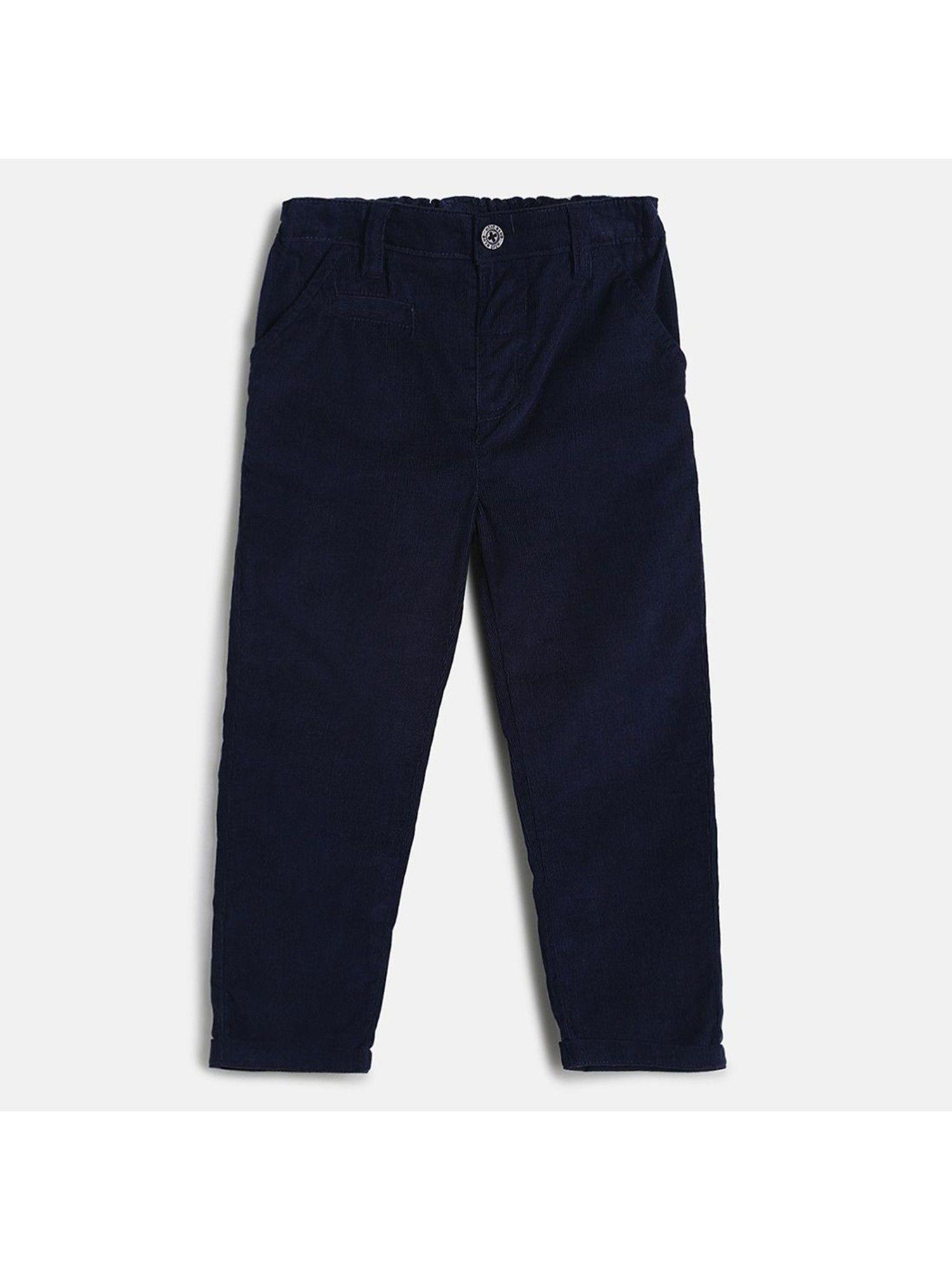 kids boys navy woven pant