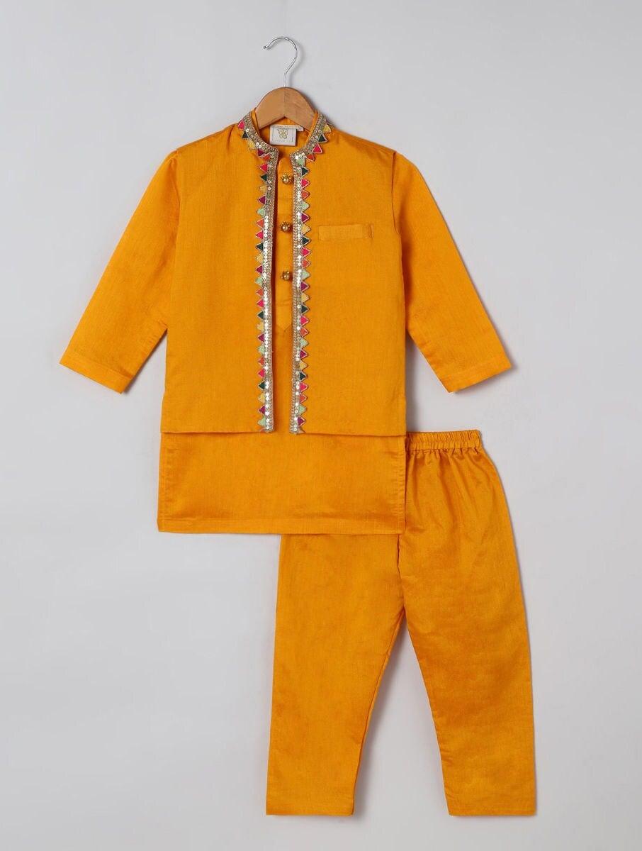 kids embellished kurta sets