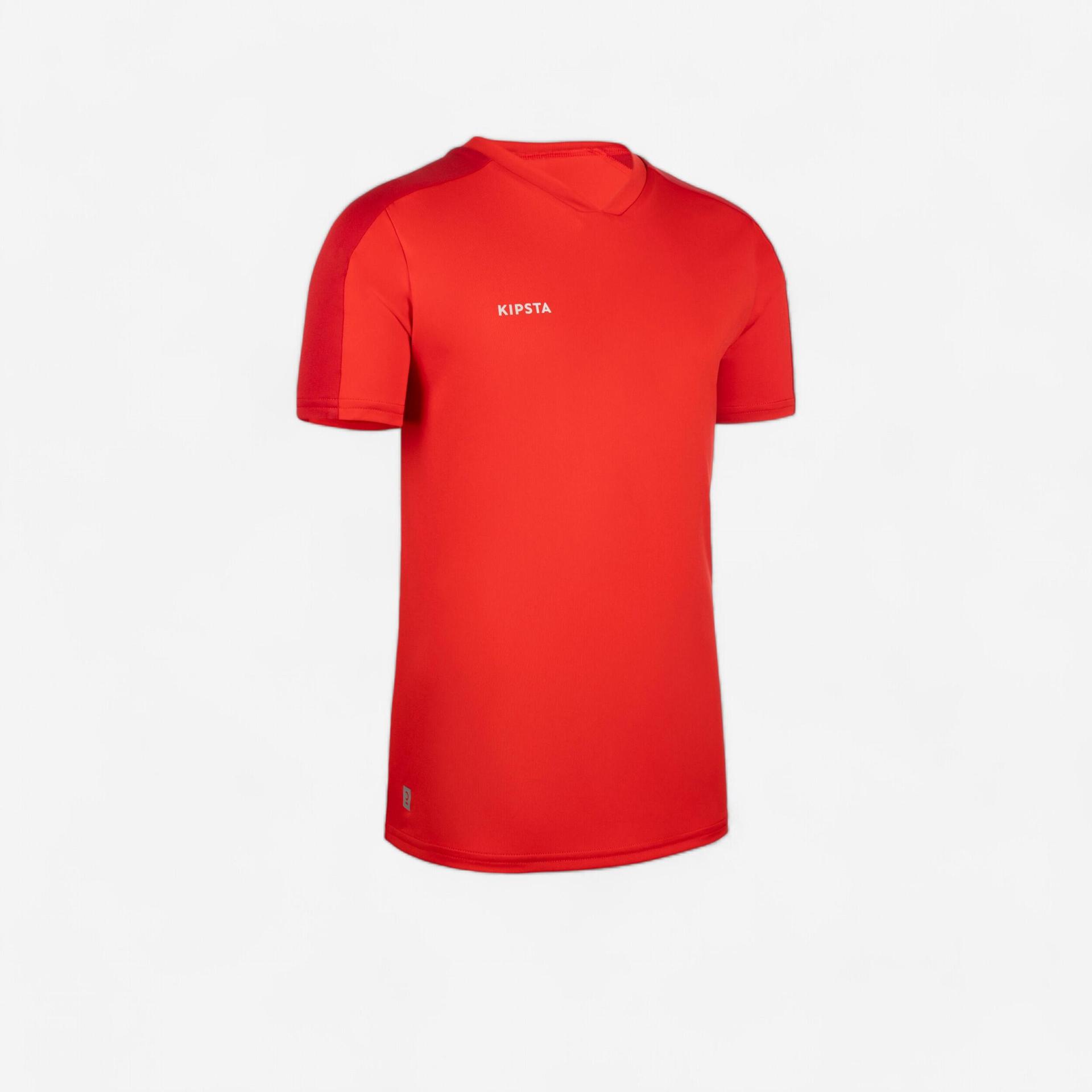 kids football jersey shirt essential - red