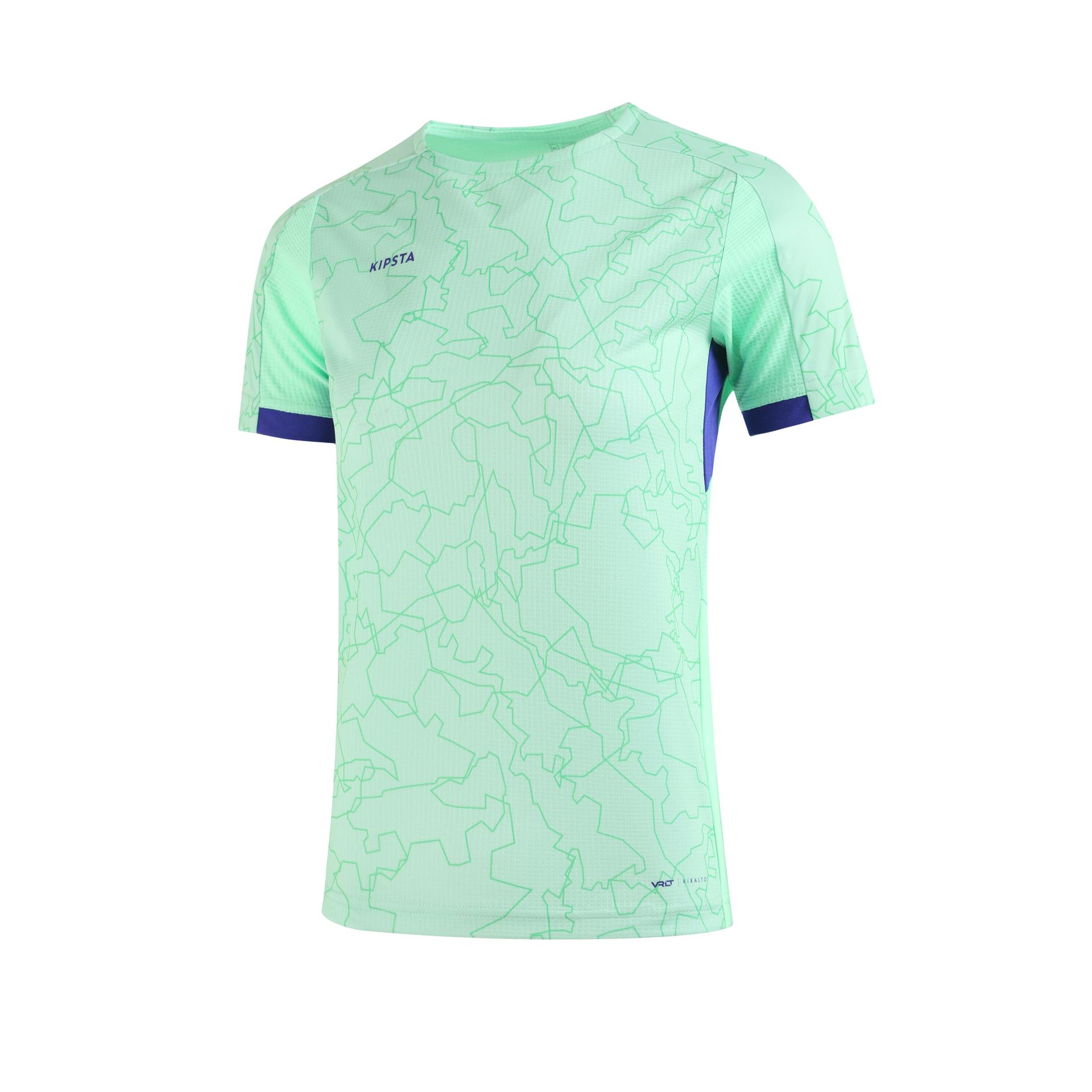 kids football jersey shirt viralto - light green