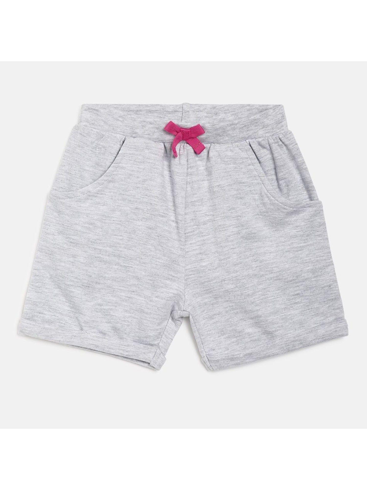 kids girls grey shorts