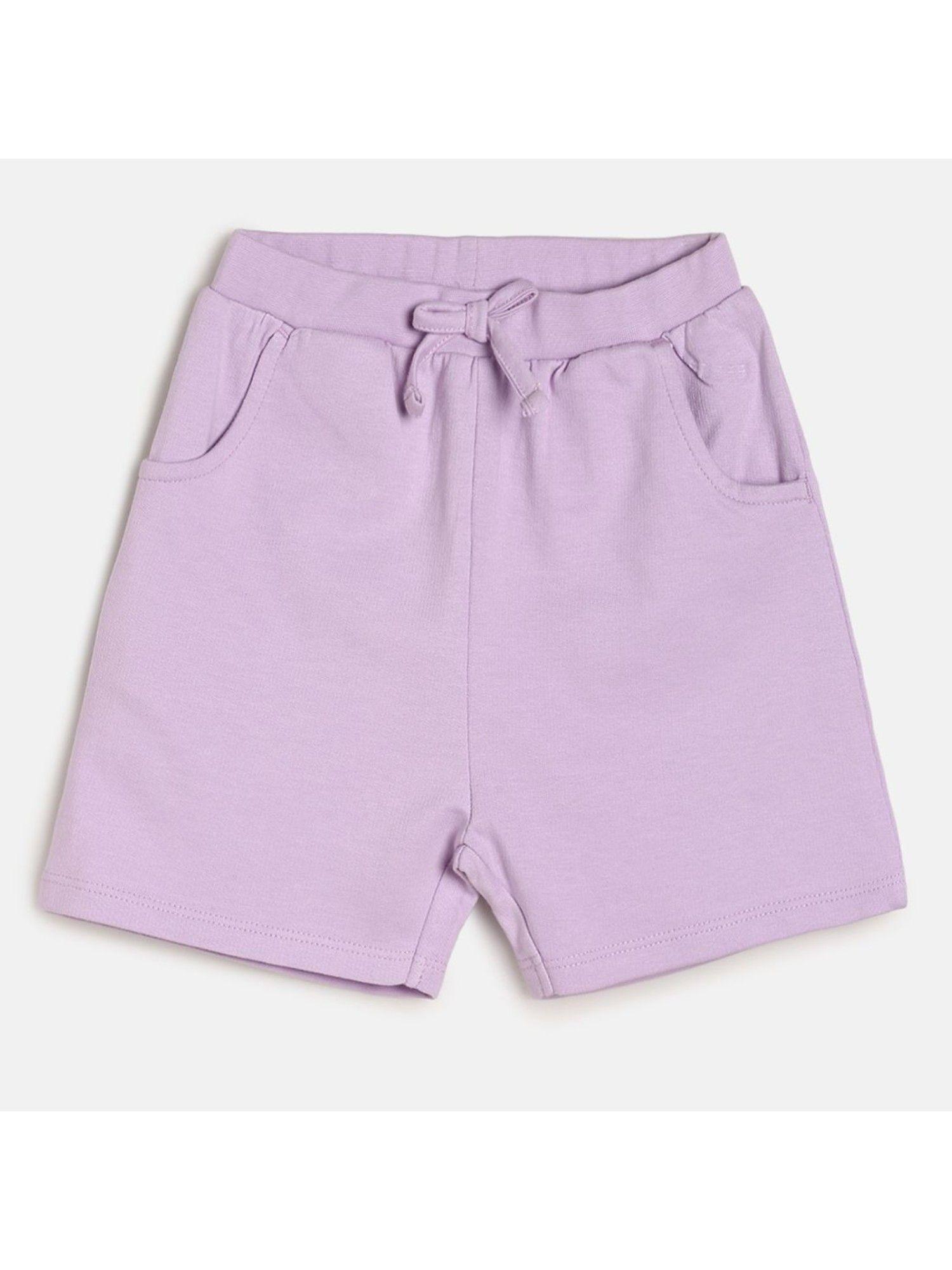 kids girls lilac shorts