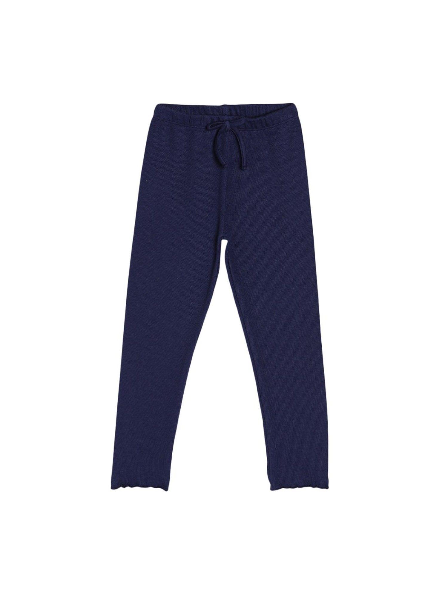 kids girls navy knit pant