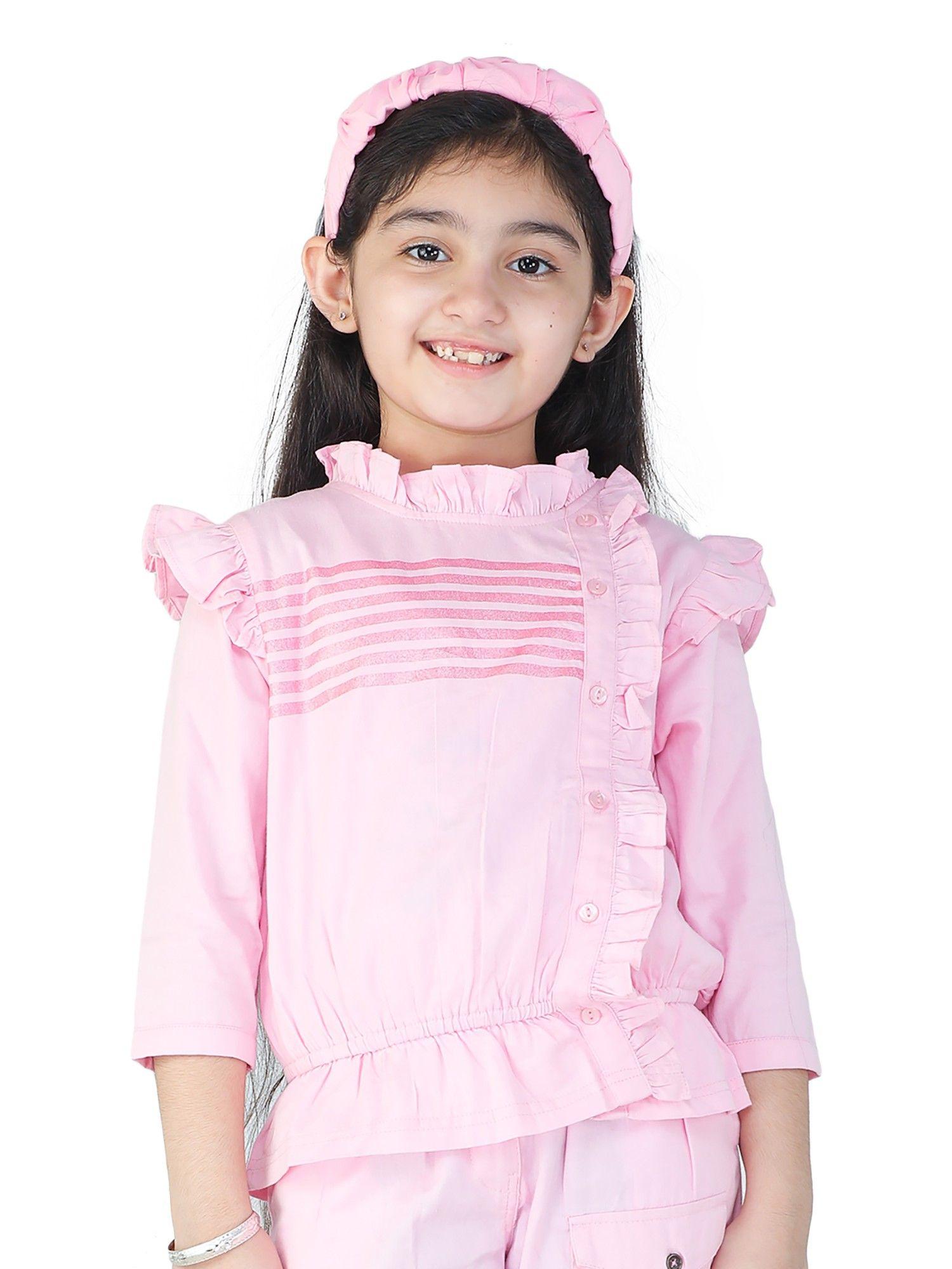 kids girls pink top