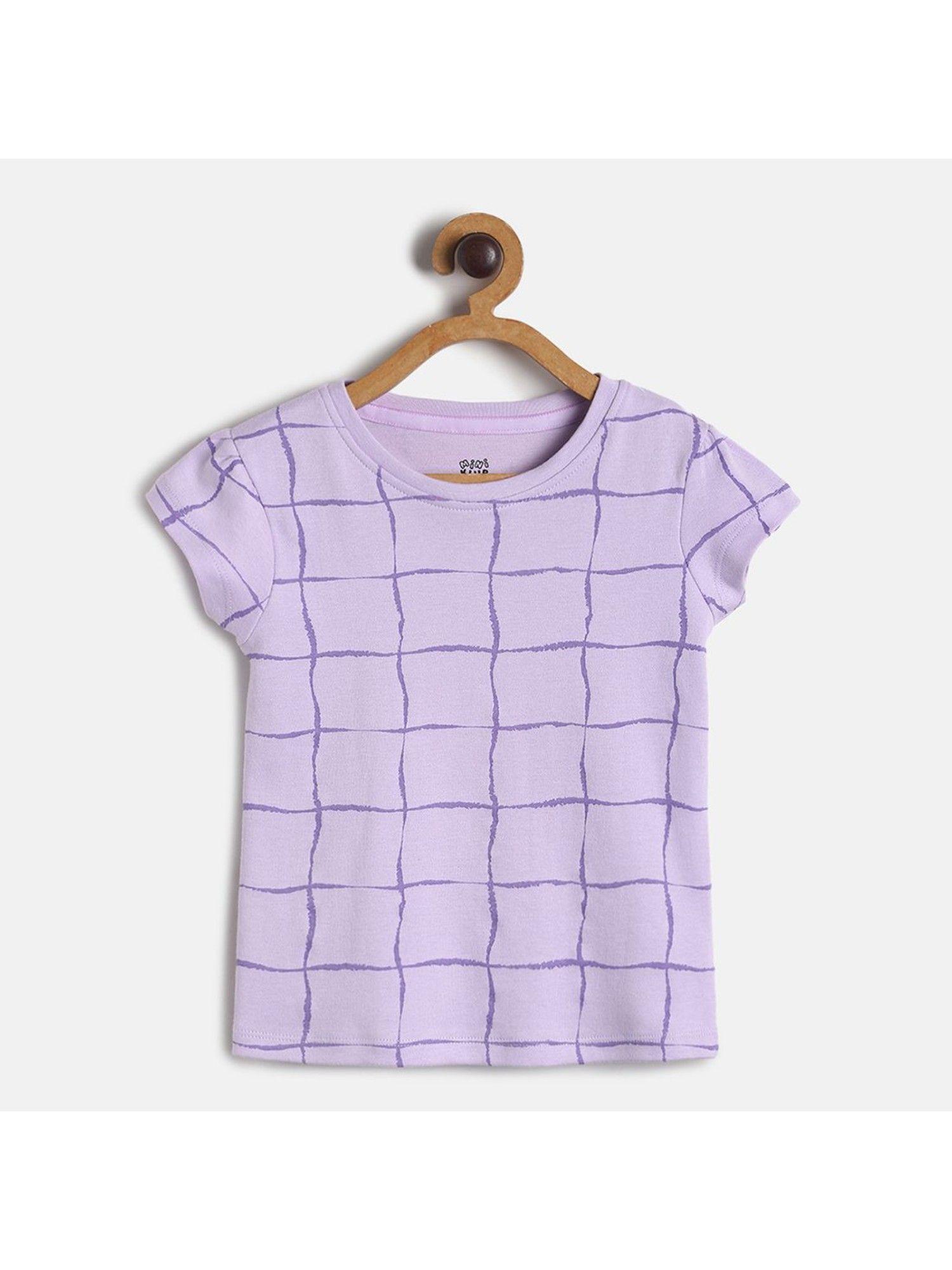 kids girls purple knit top