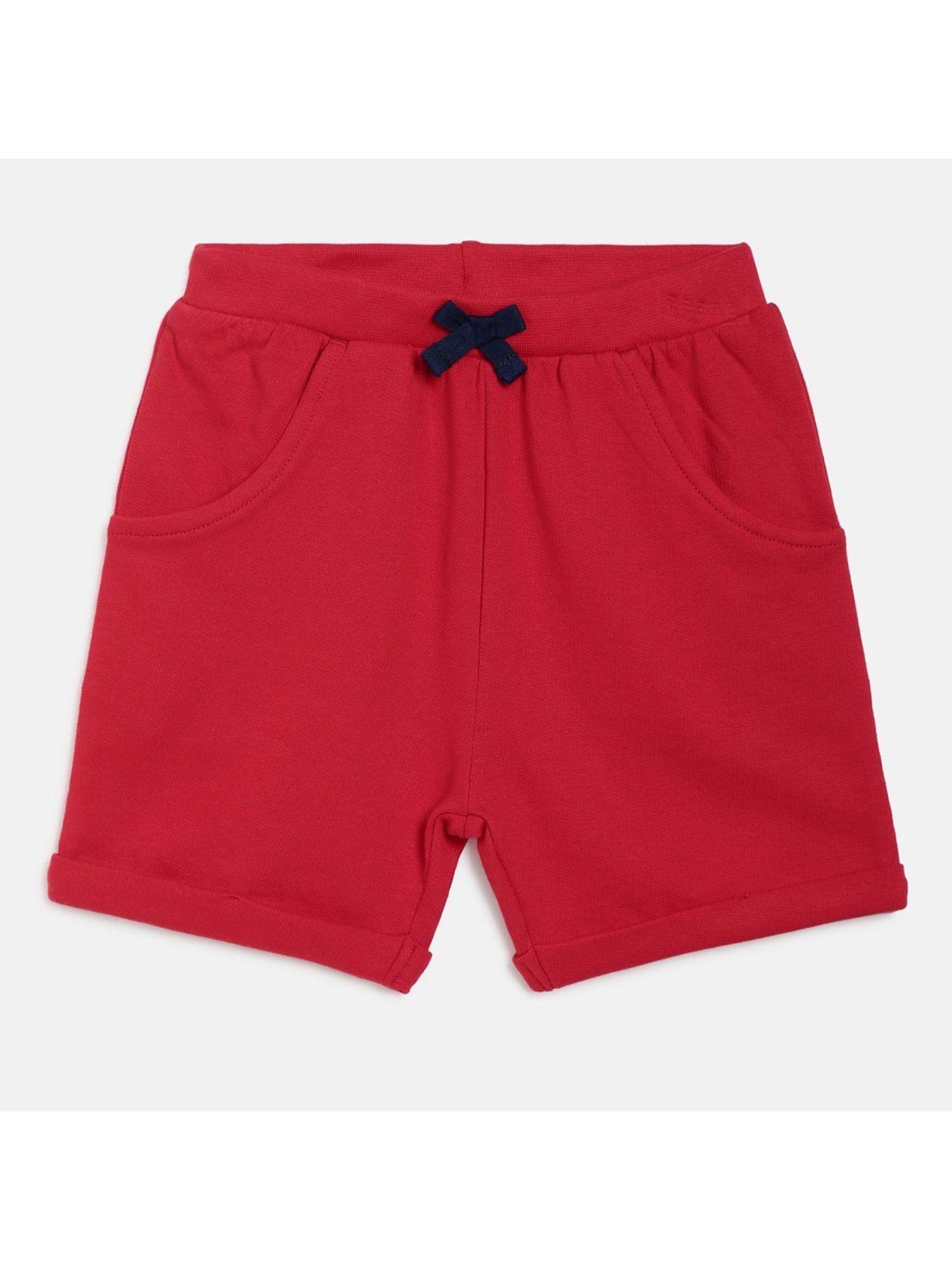 kids girls red shorts
