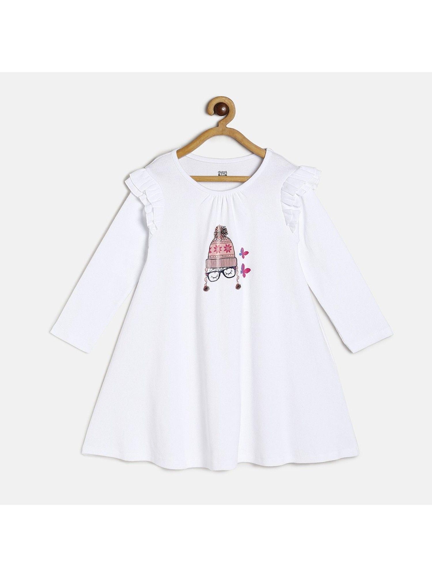 kids girls white dress