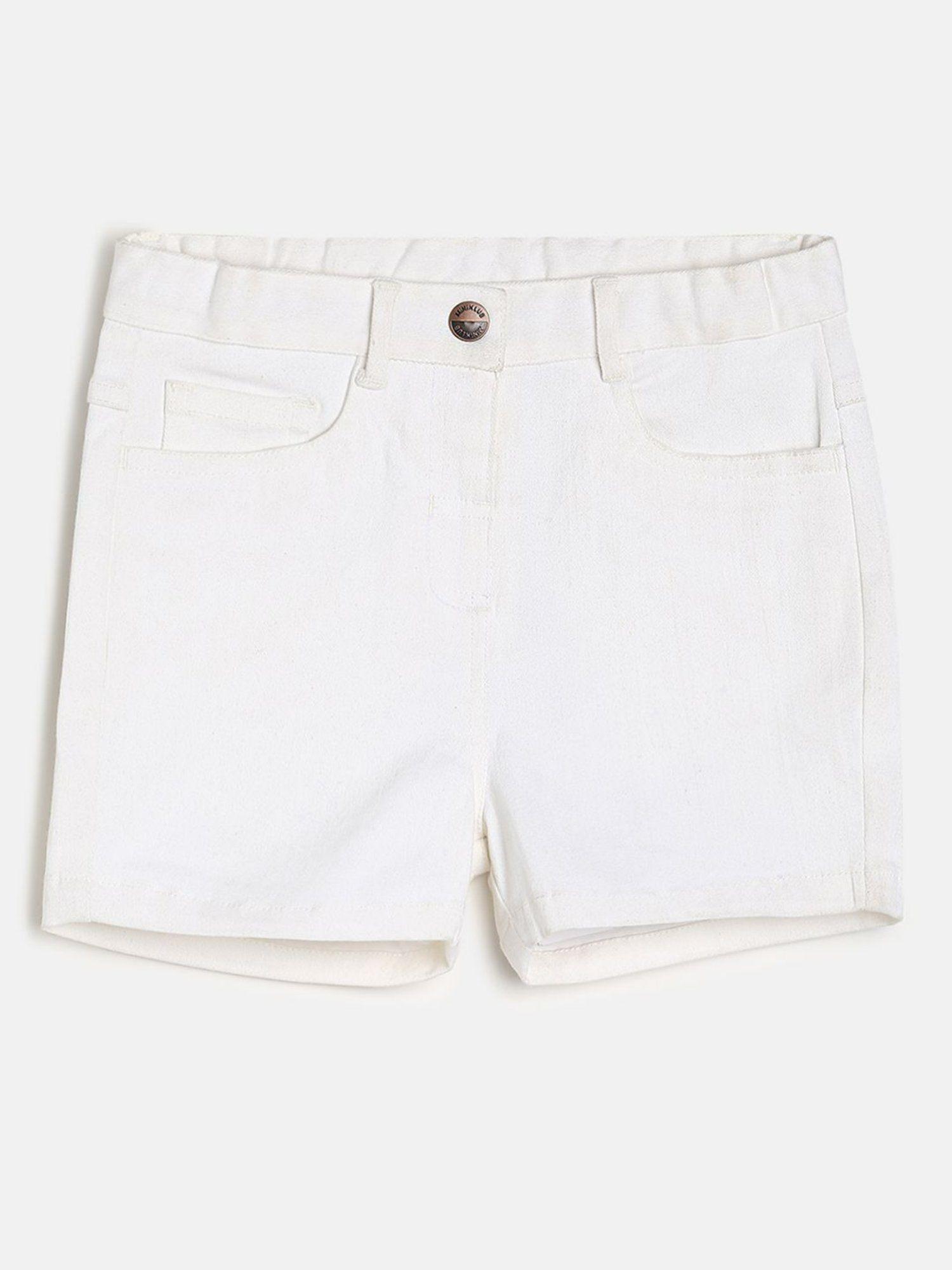 kids girls white shorts