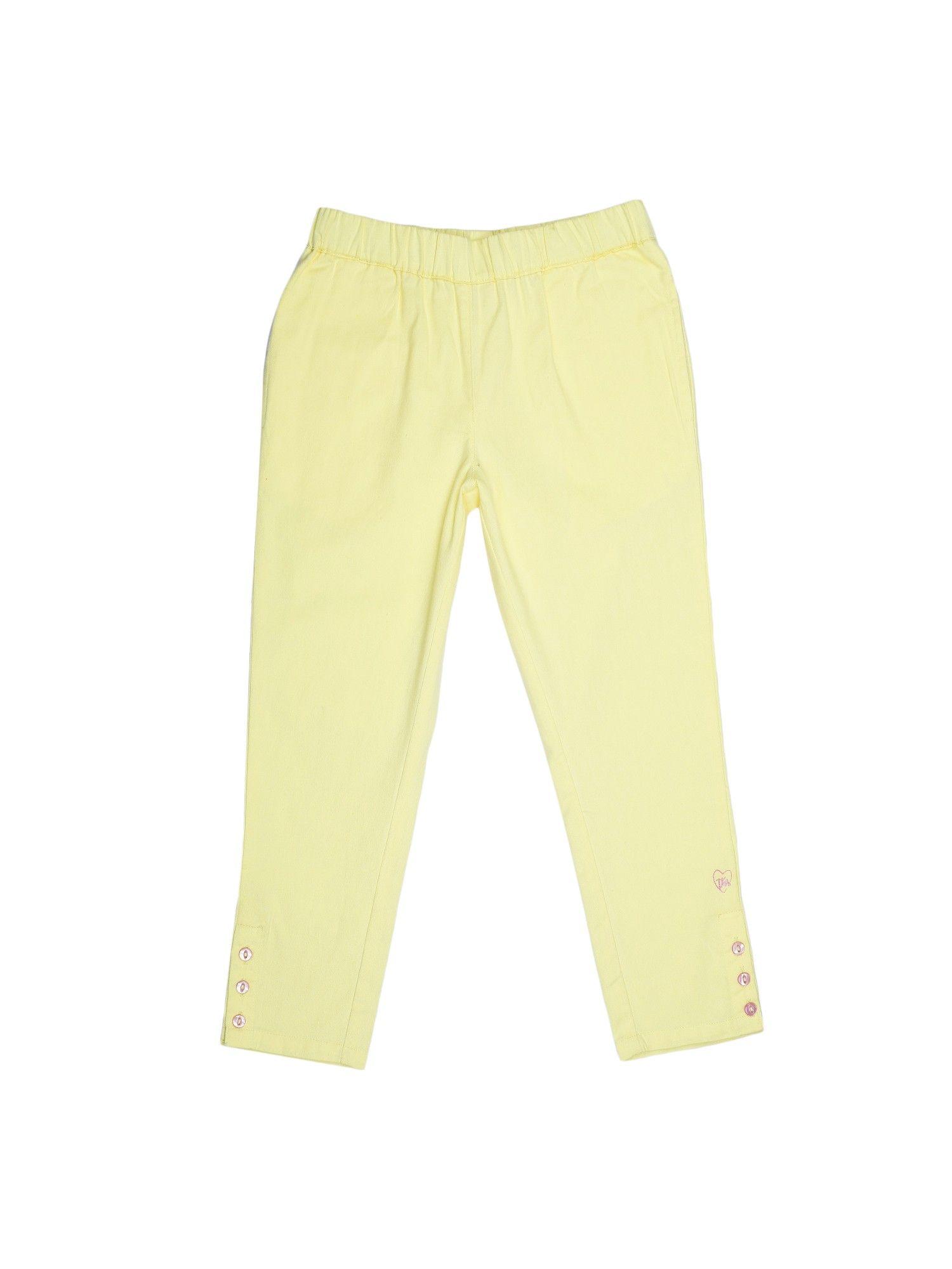 kids girls yellow pants