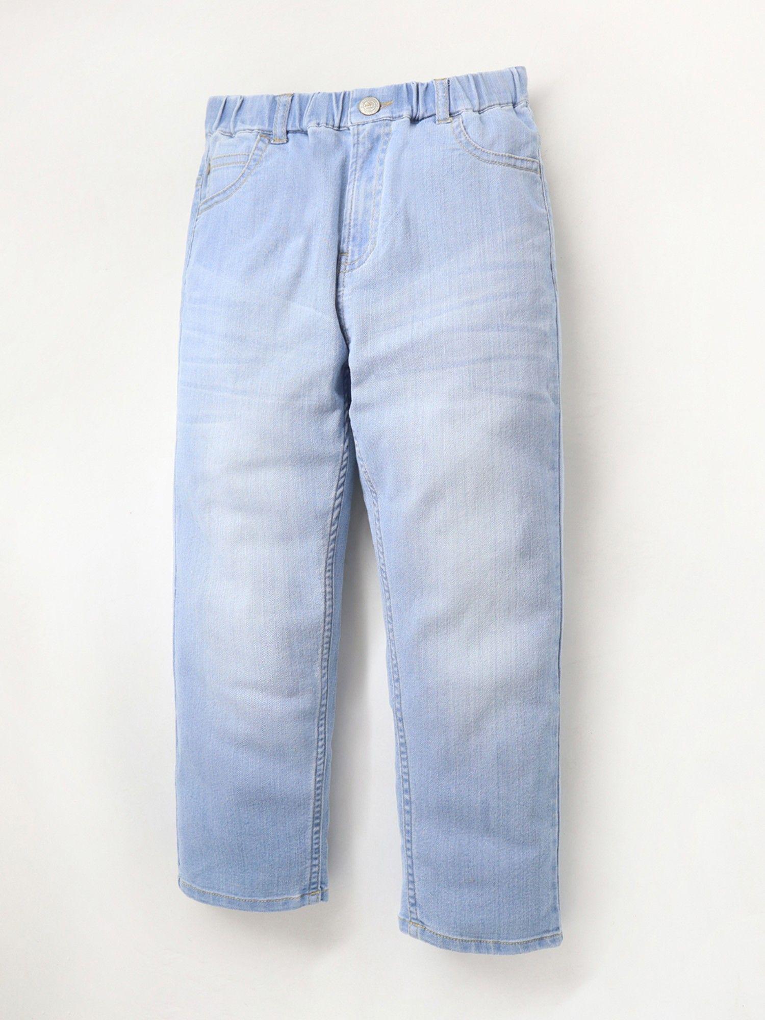 kids light blue denim jeans for effortless style