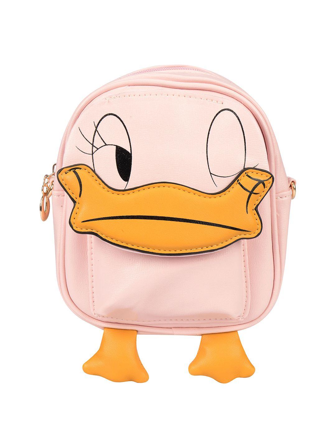 kids on board unisex kids pink & orange graphic backpack