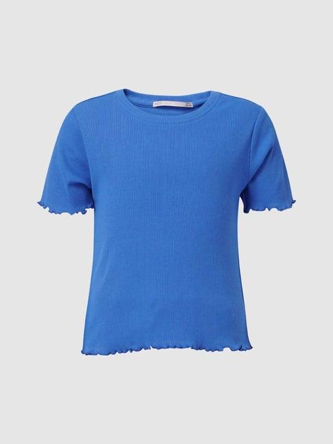 kids only blue solid t-shirt