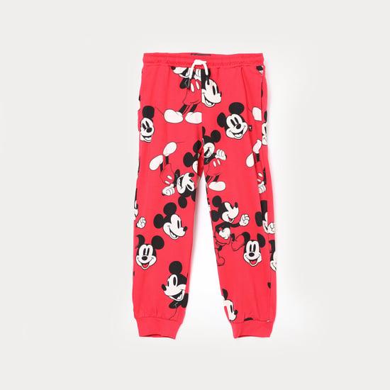 kids only girls mickey mouse printed joggers