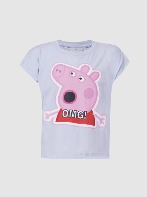 kids only light blue peppa pig print t-shirt