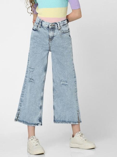 kids only light blue solid jeans