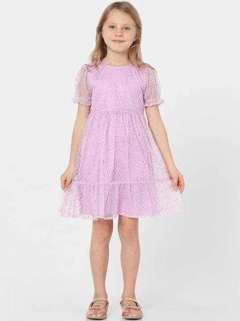 kids only lilac embellished dress