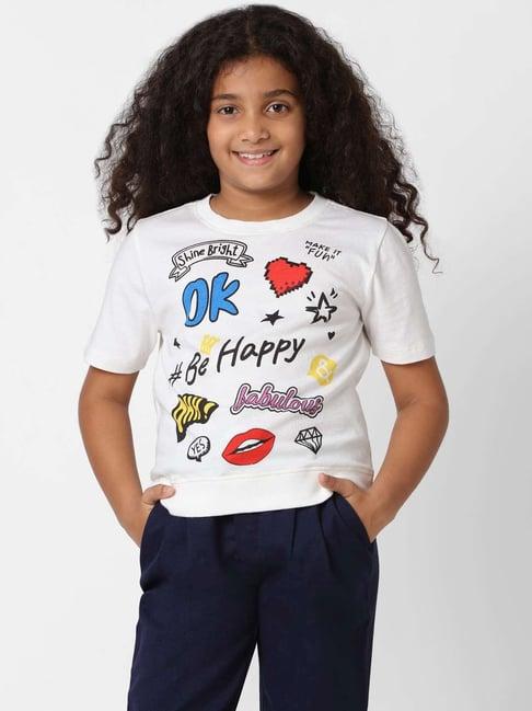 kids only multicolor cotton printed t-shirt
