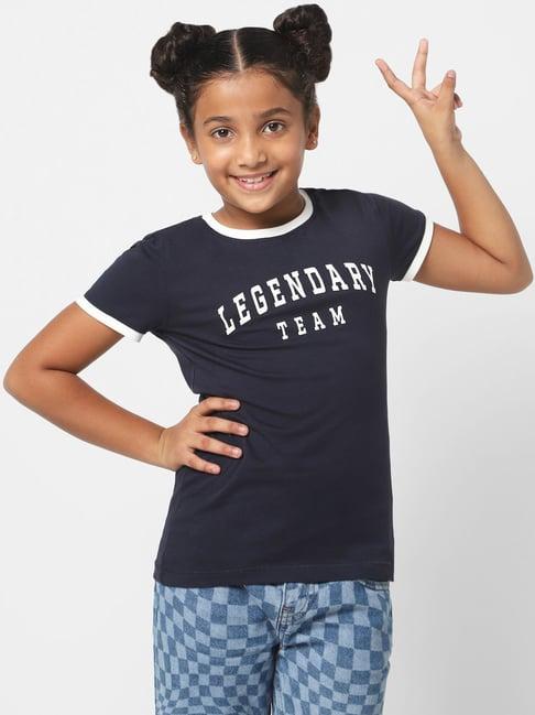kids only navy graphic print t-shirt