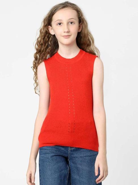 kids only red slim fit top