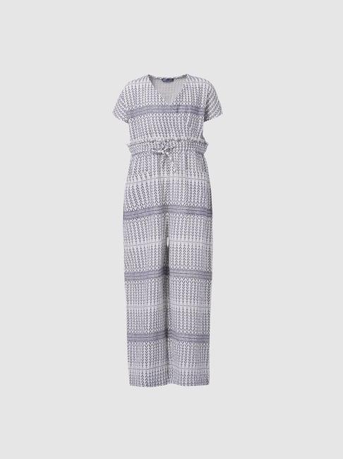 kids only white printed jumpsuit