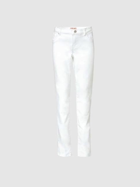 kids only white solid jeans