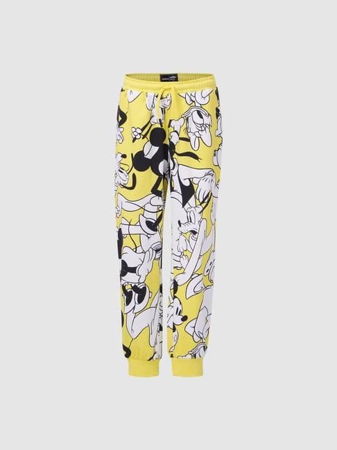 kids only yellow disney print joggers