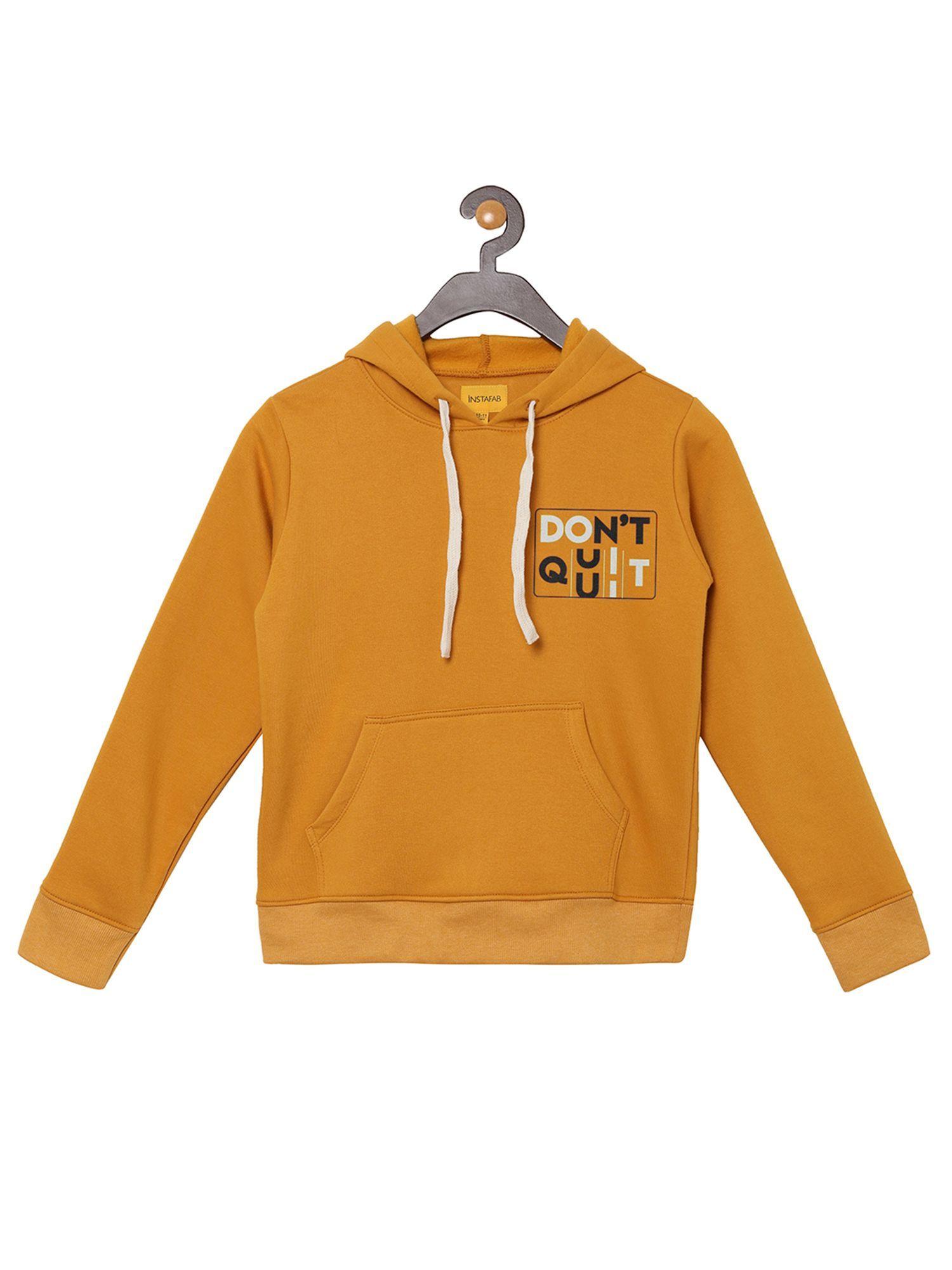 kids printed hooded sweatshirt