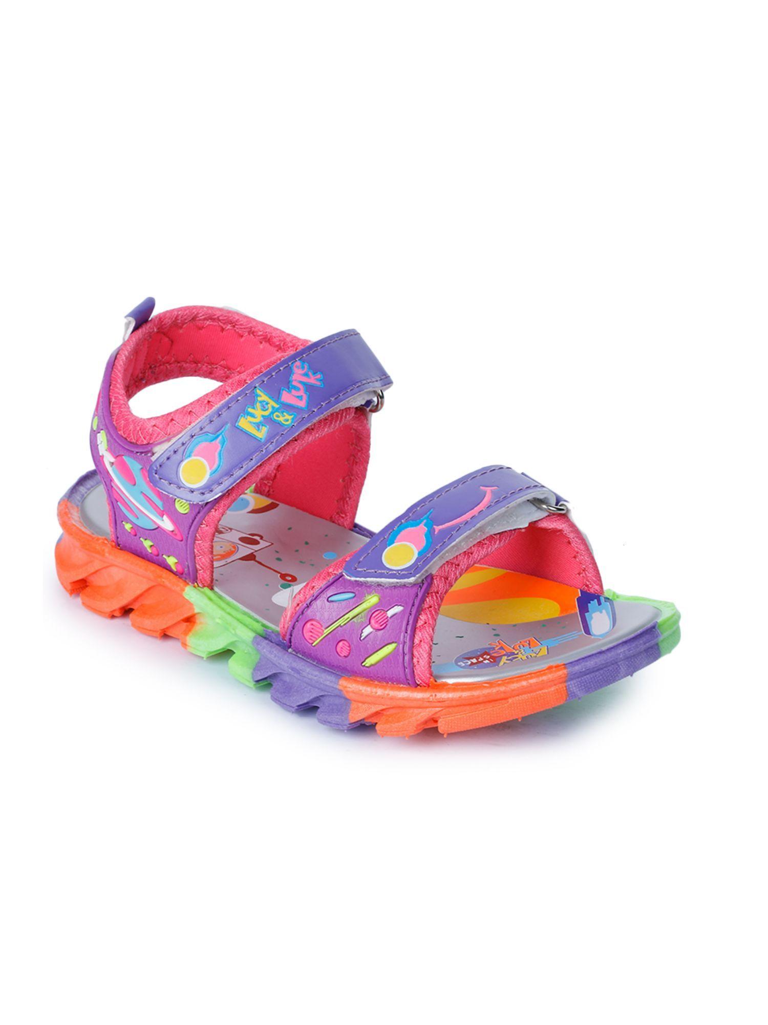 kids purple sandals