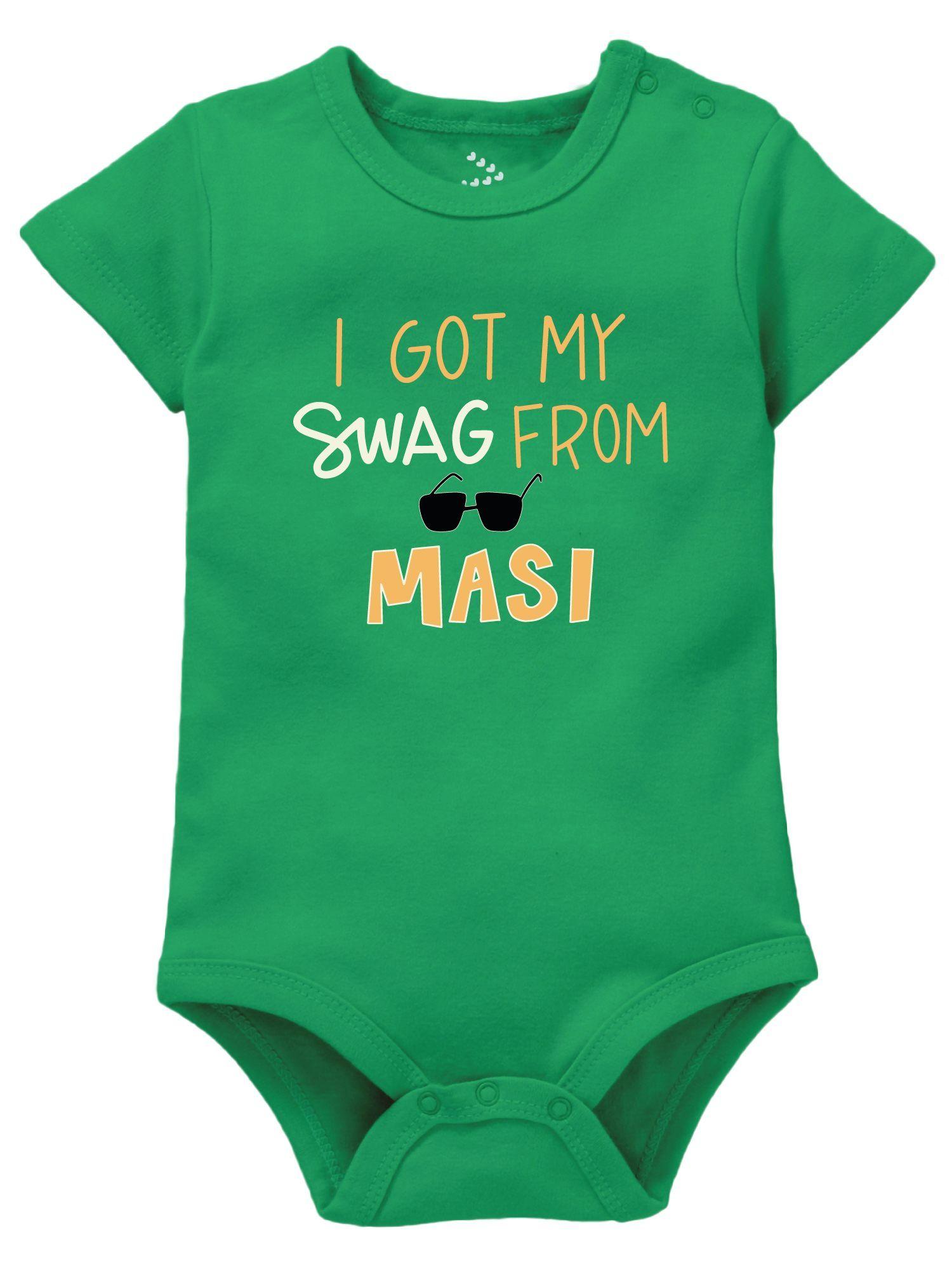 kids swag from maasi printed cotton bodysuit