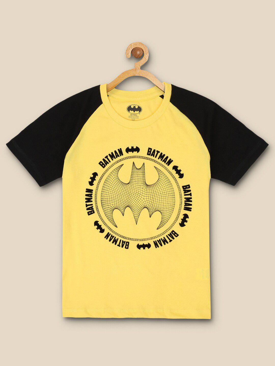 kids ville boys batman printed cotton t-shirt