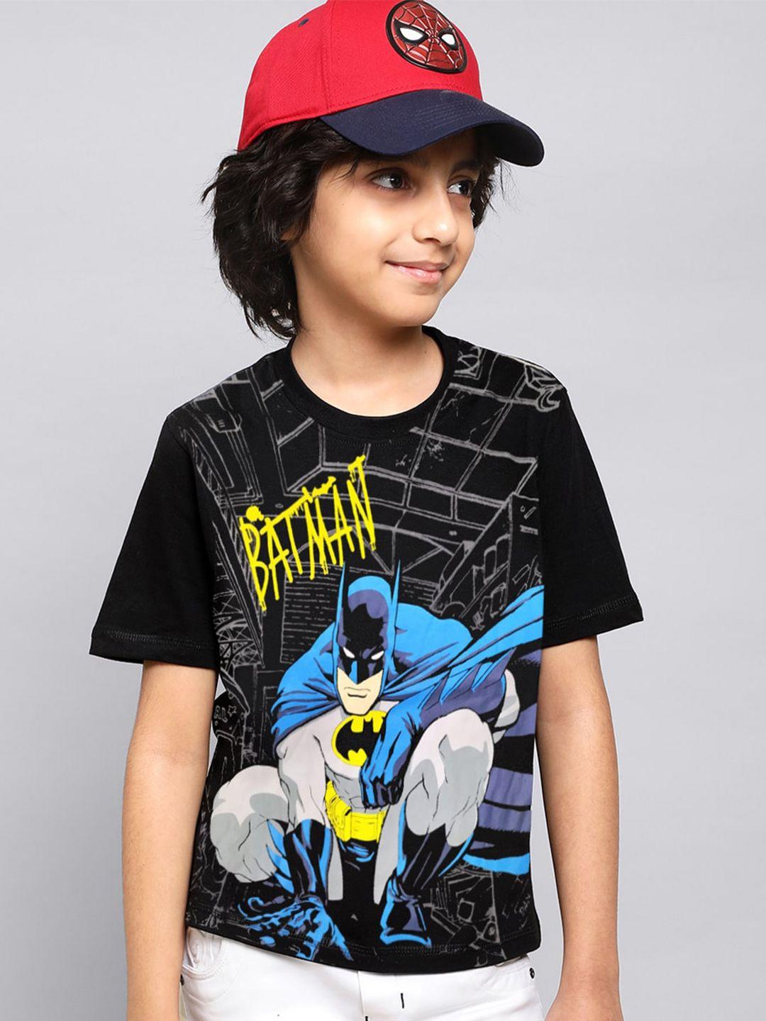 kids ville boys batman printed cotton t-shirt