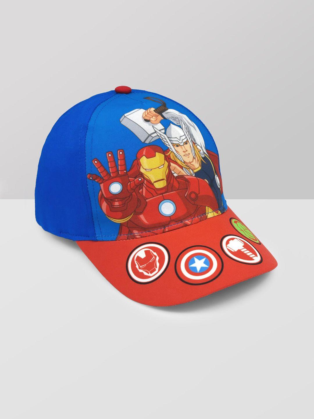 kids ville boys captain america printed baseball cap