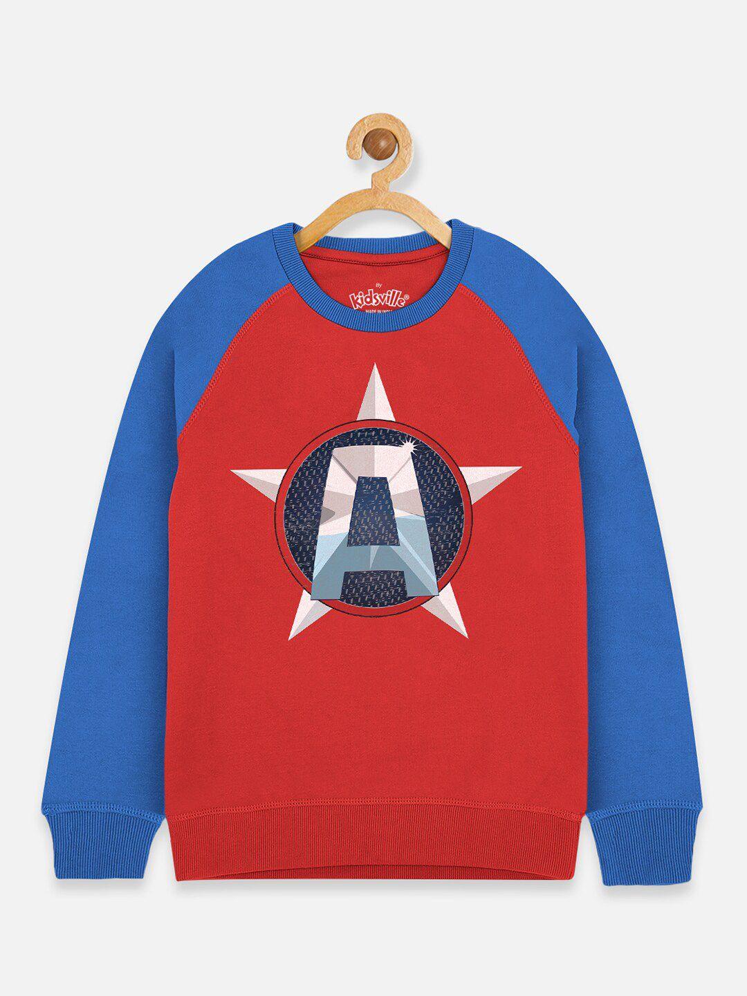 kids ville boys multicoloured printed sweatshirt