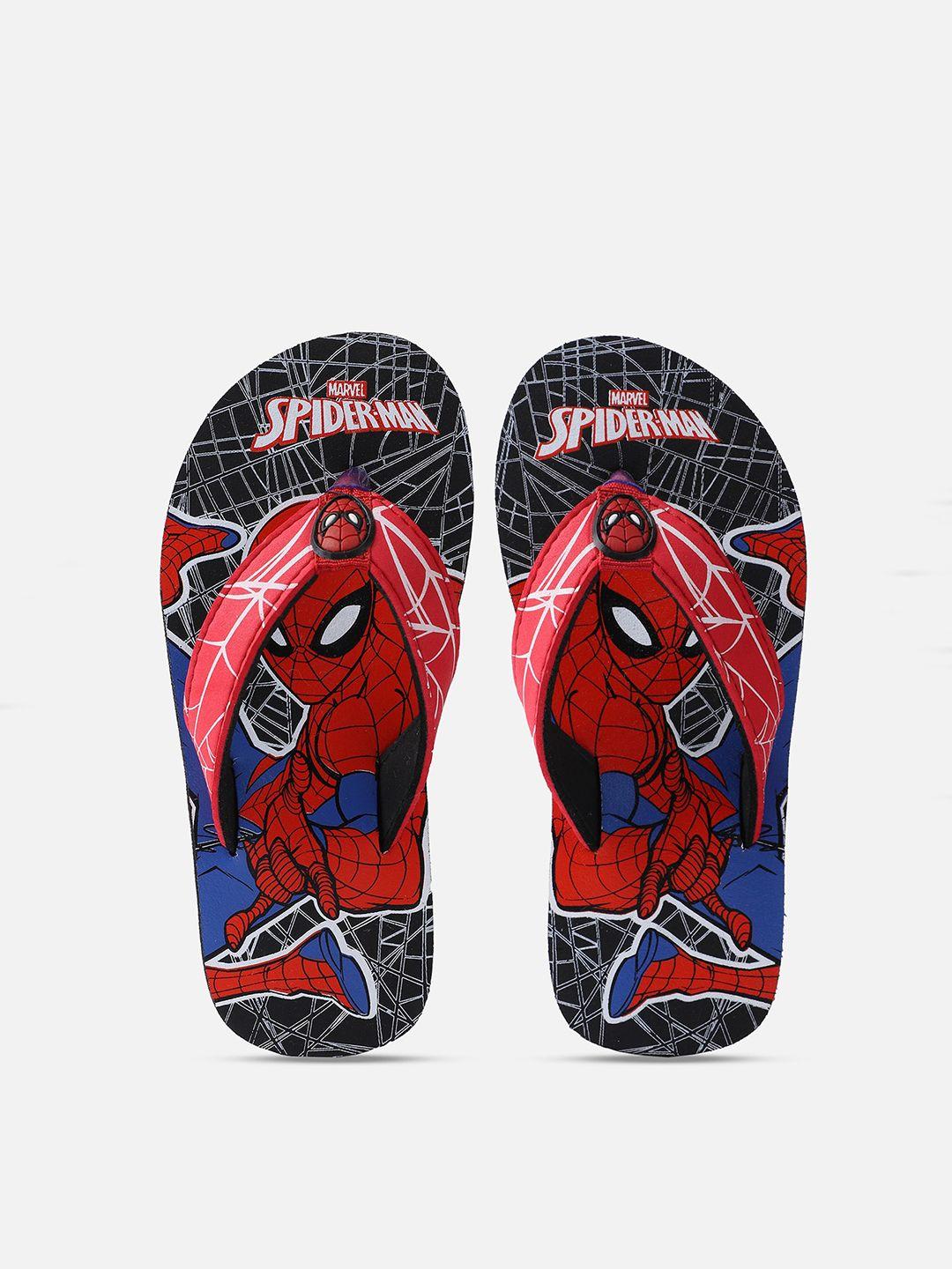 kids ville boys multicoloured spiderman printed room slippers