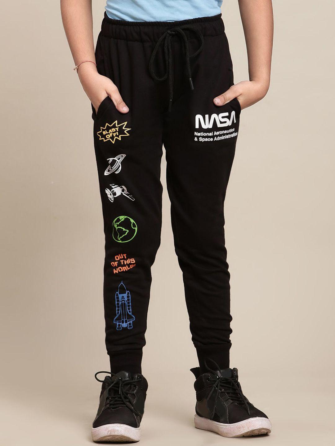 kids ville boys nasa printed joggers