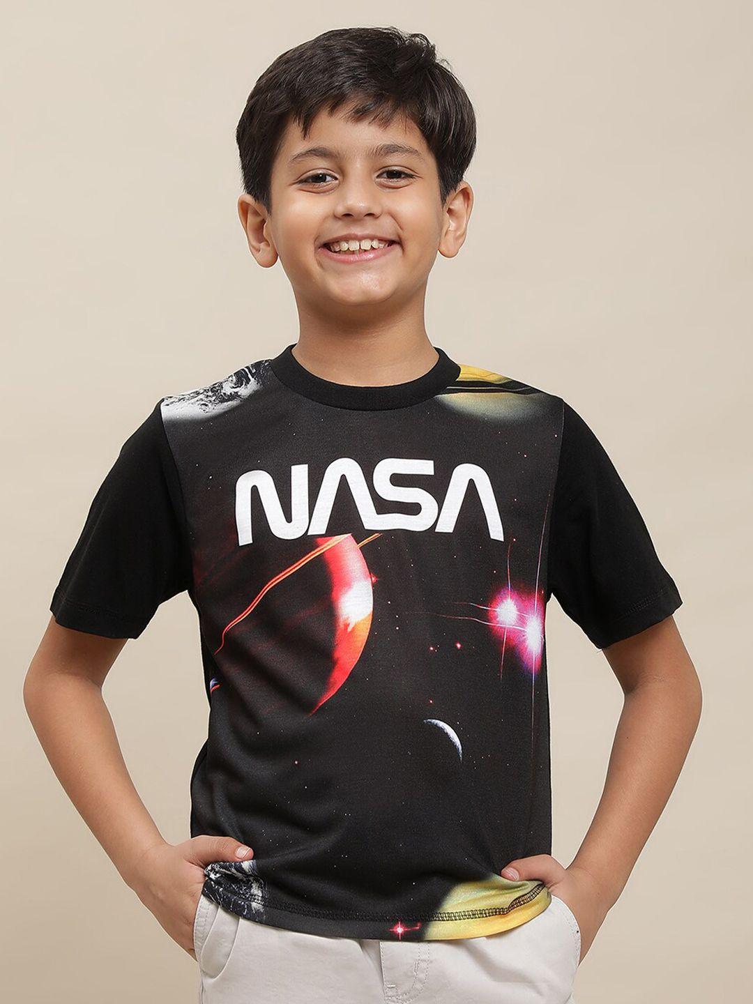 kids ville boys nasa printed pure cottontshirt