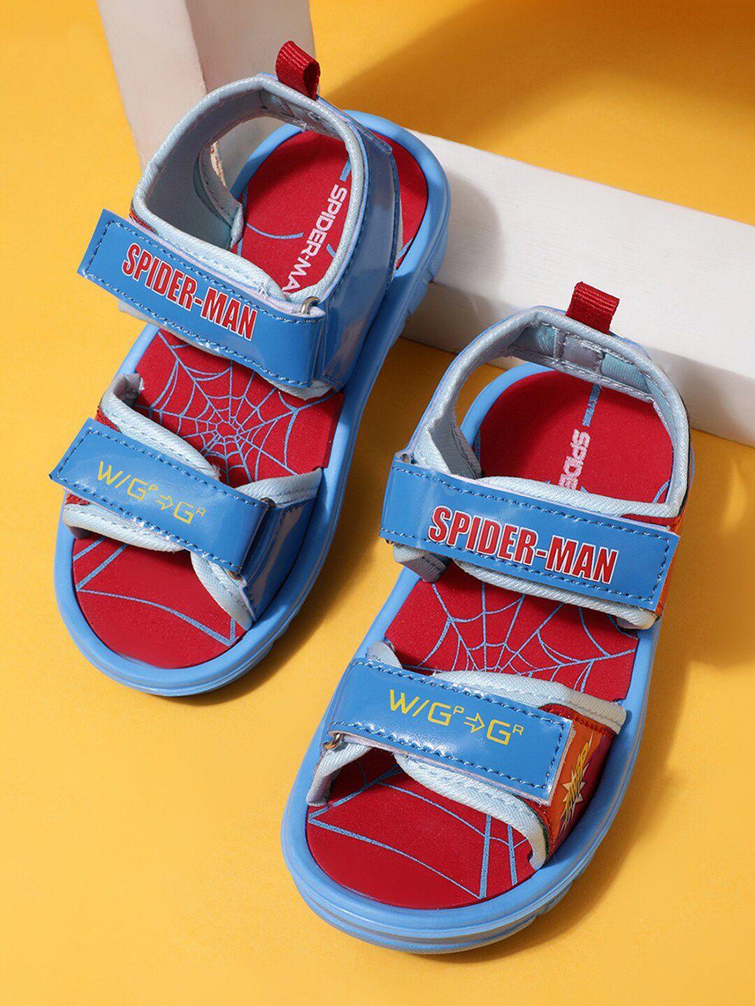 kids ville boys spider-man printed comfort sandals