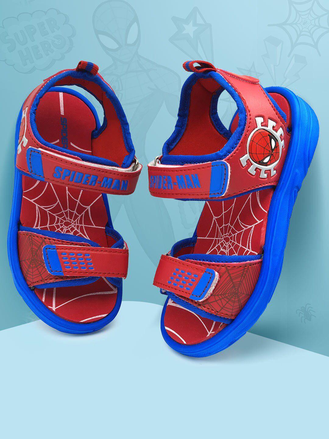 kids ville boys spider-man printed comfort sandals