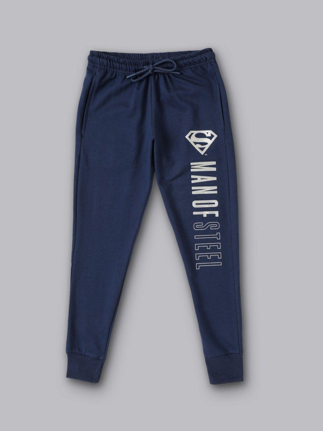 kids ville boys typography printed cotton jogger