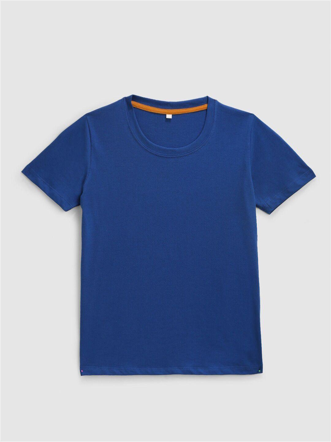 kidscraft boys blue cotton running t-shirt