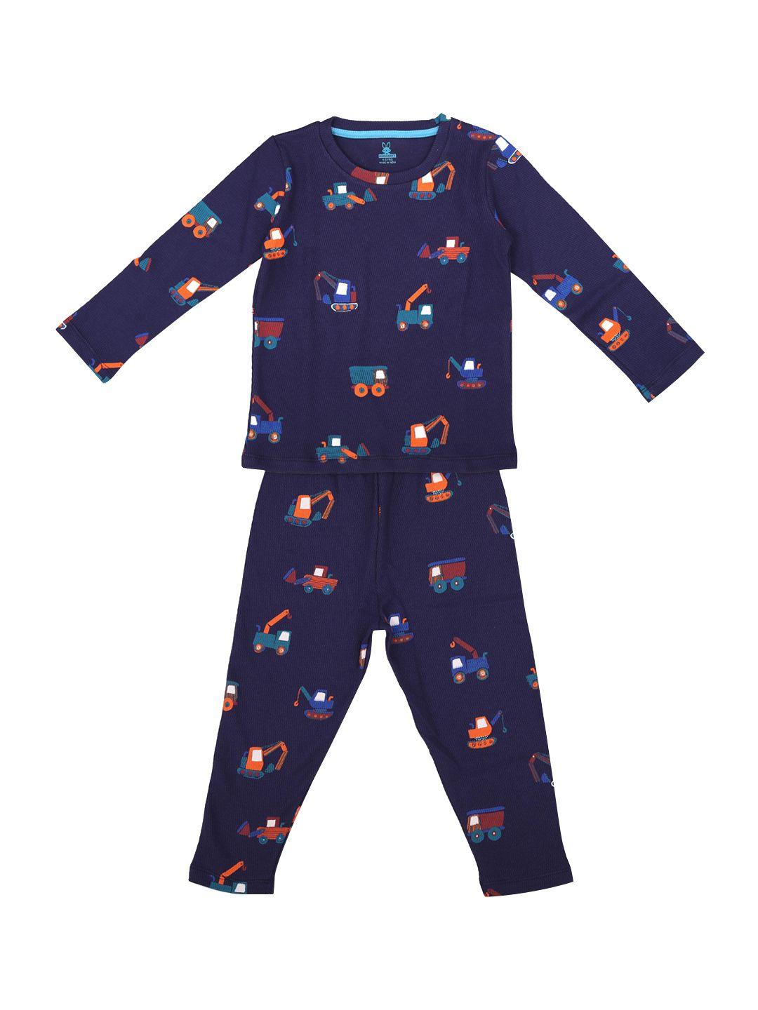 kidscraft boys graphic printed night suit