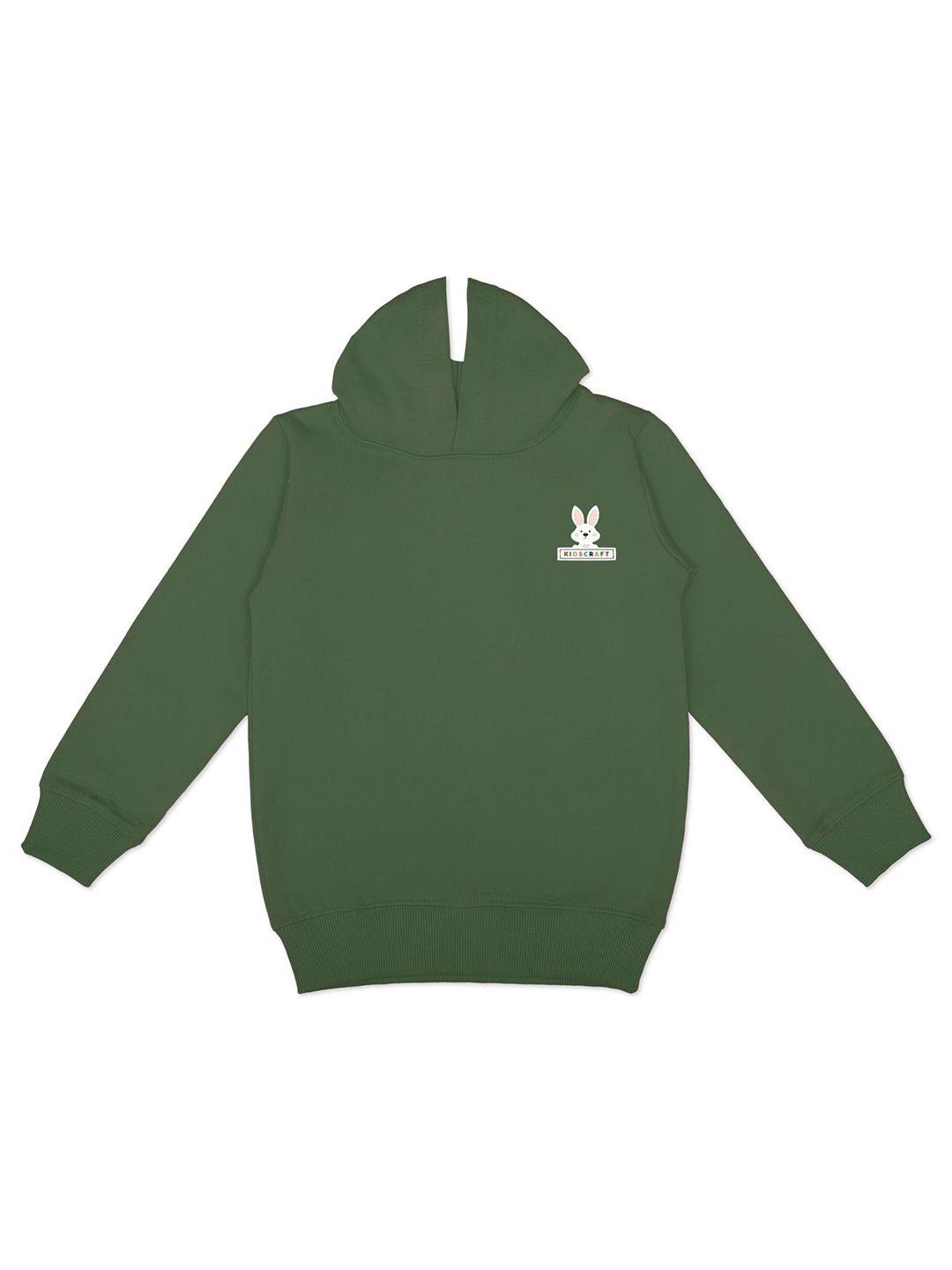 kidscraft boys green hooded sweatshirt