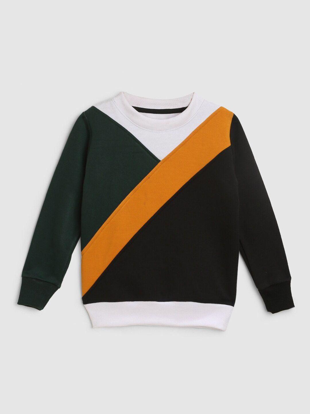 kidscraft boys multicoloured colourblocked sweatshirt