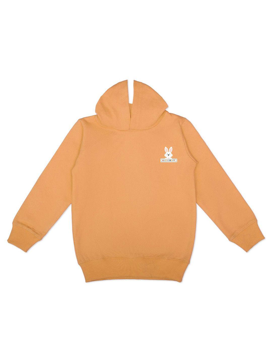 kidscraft boys mustard hooded sweatshirt