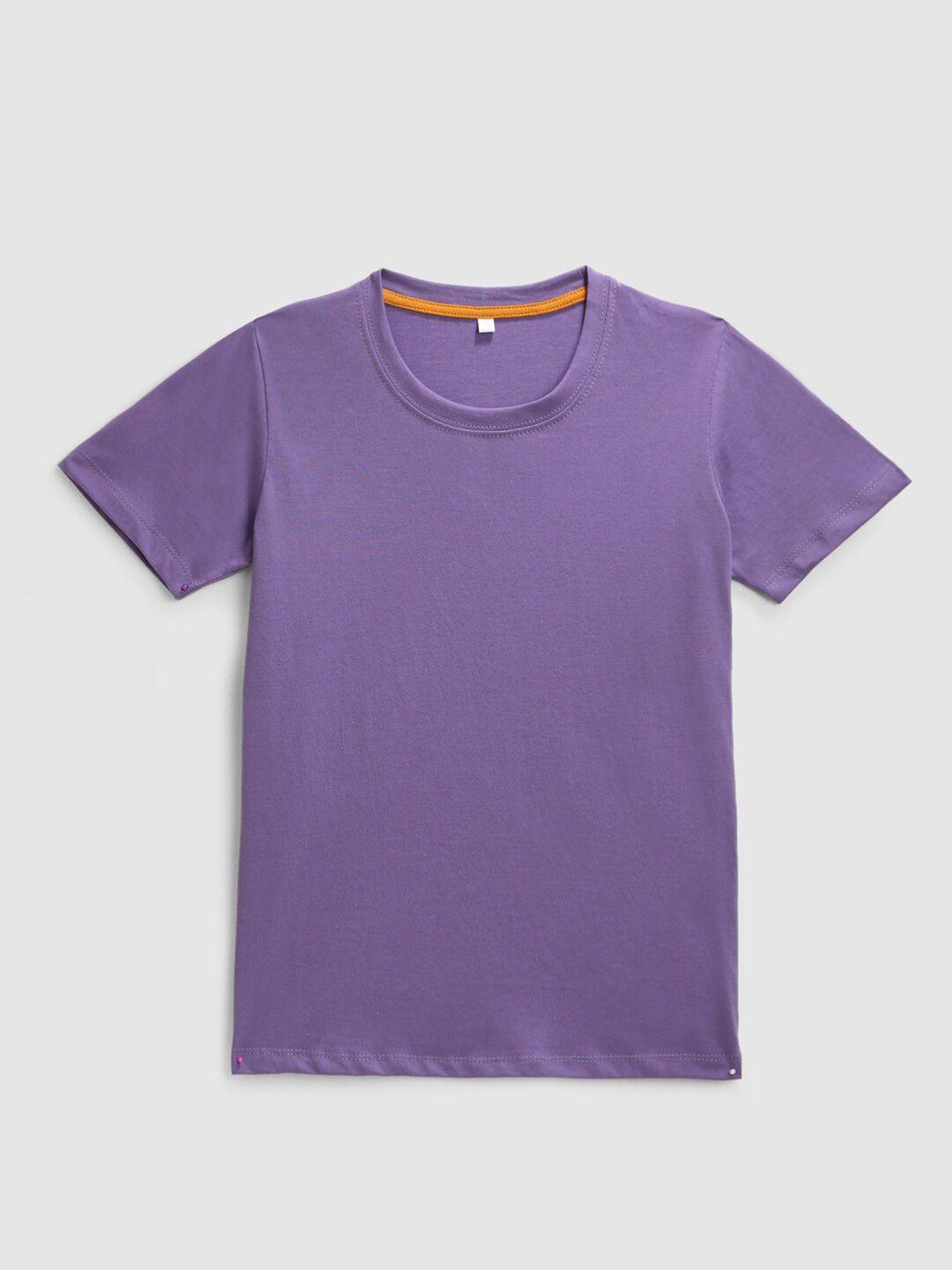 kidscraft boys purple cotton t-shirt