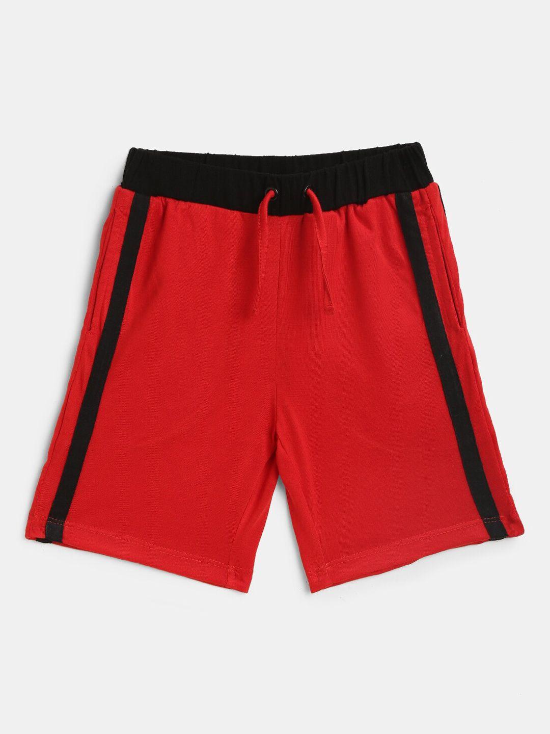 kidscraft boys red cotton shorts