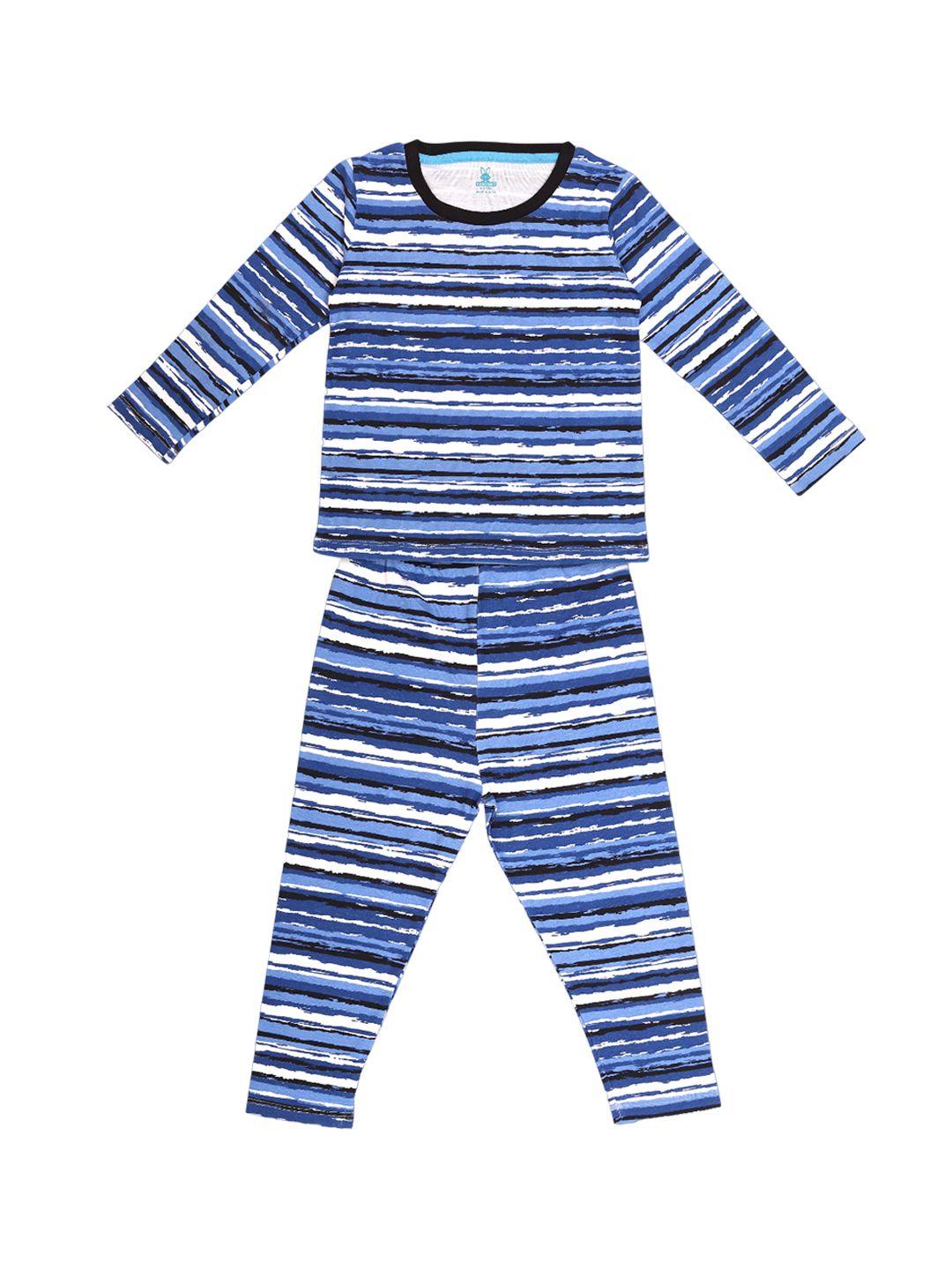 kidscraft boys striped night suit